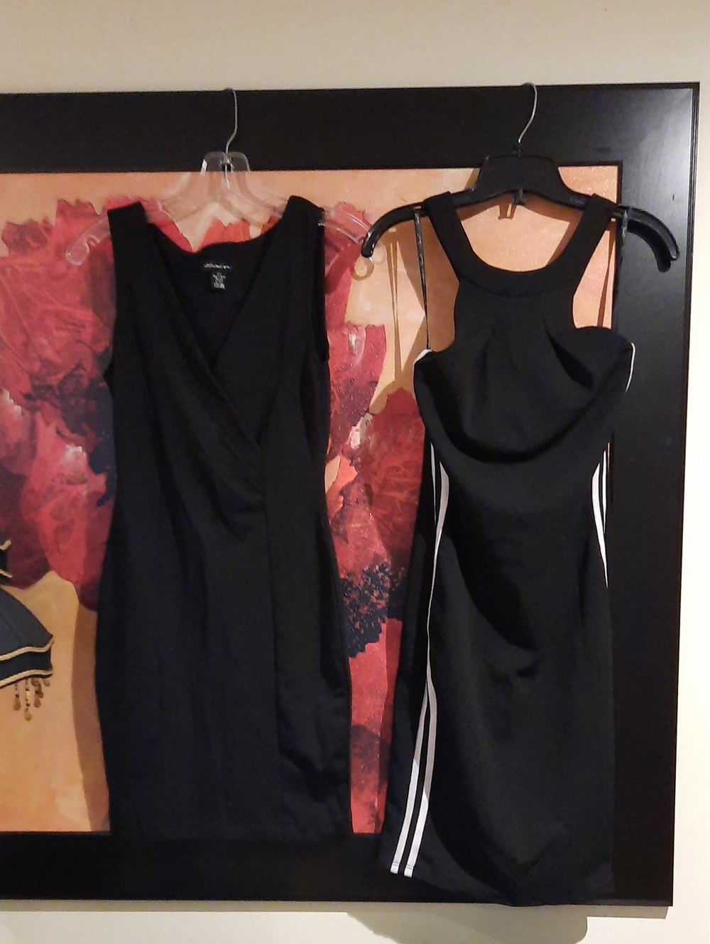 Lot of 2 Black Sleeveless After-5 Dresses Sexy Bodycon Executive Party Size SM